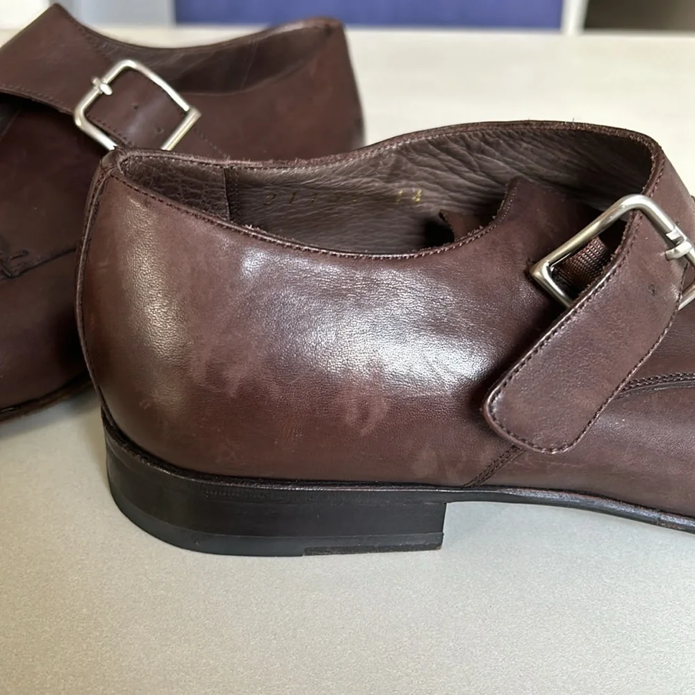 Men’s F&D Forward brown leather classic shoe , Size 44 UK , 10.5-11 U.S. - Picture 9 of 10